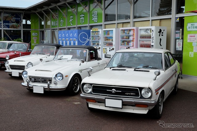 道の駅かぞわたらせ 昭和平成オールドカー展示会