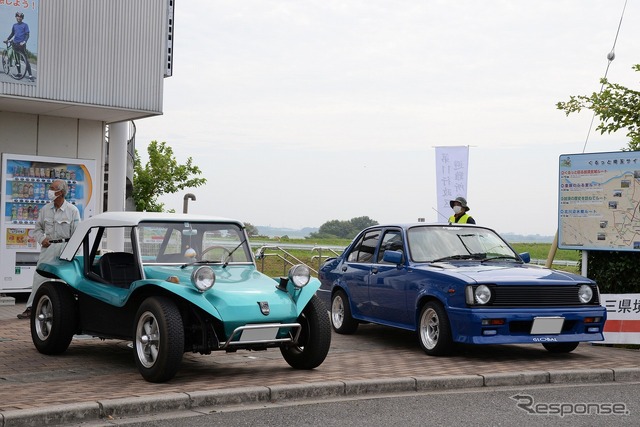 道の駅かぞわたらせ 昭和平成オールドカー展示会