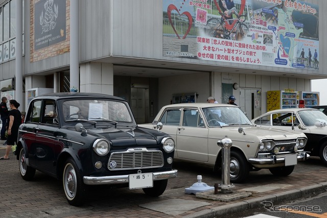 道の駅かぞわたらせ 昭和平成オールドカー展示会