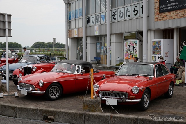 道の駅かぞわたらせ 昭和平成オールドカー展示会