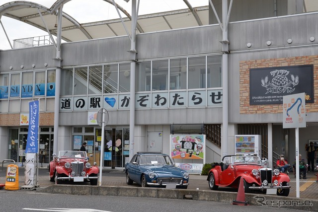 道の駅かぞわたらせ 昭和平成オールドカー展示会