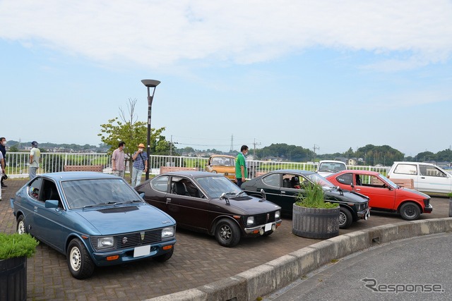 道の駅かぞわたらせ 昭和平成オールドカー展示会