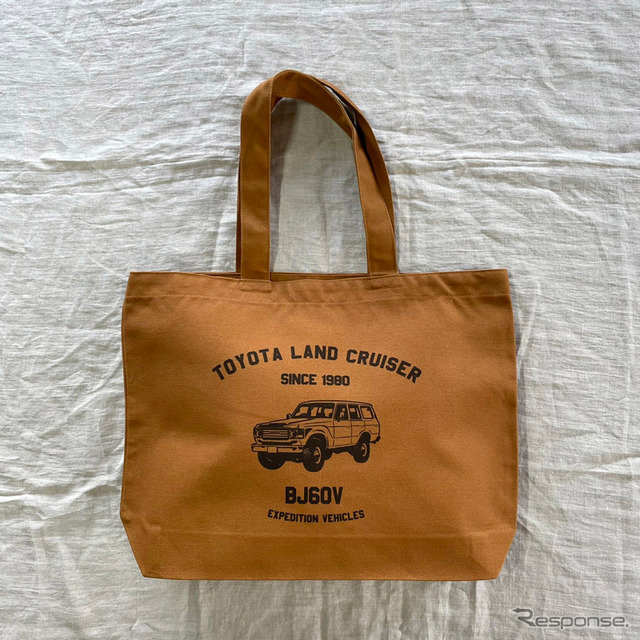トヨタ ランドクルーザー トートバッグ(キャメル)