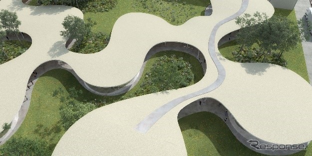 岡山県に建設途中の電池工場「Power Base」