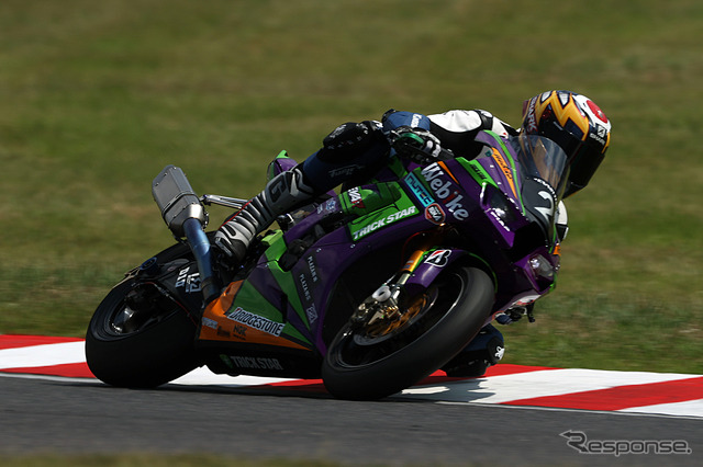 予選10番手の#2 EVA RT 01 Webike TRICKSTAR Kawasaki(大久保光/佐野優人/E・ニゴン)