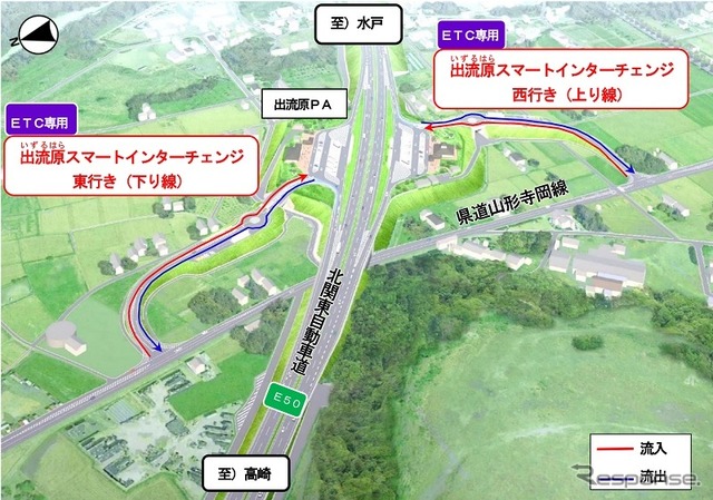 出流原スマートIC 完成イメージ
