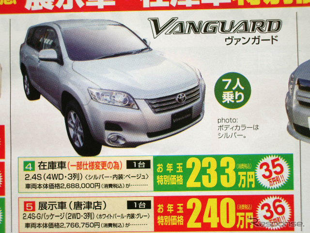 【新車値引き情報】新春初売りはまだまだ続く…ミニバン＆SUV