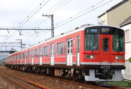1000形4両編成最後の未更新車となった1058編成。箱根登山鉄道カラーの赤い1000形としても最後となる。