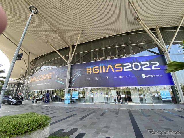 GIIAS2022が開催されるICEのメインエントランス