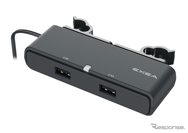 ヘッドレストUSBポート EM-172(EXEA)。