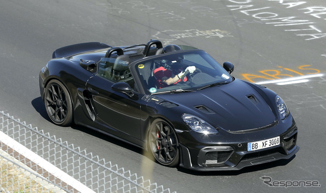 ポルシェ 718ボクスター スパイダーRS ヴァイザッハ仕様(スクープ写真)