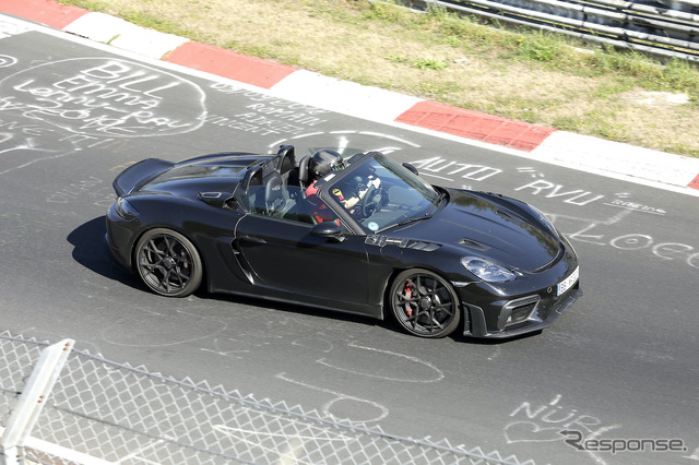 ポルシェ 718ボクスター スパイダーRS ヴァイザッハ仕様(スクープ写真)