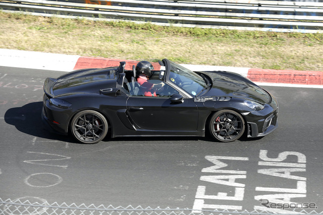 ポルシェ 718ボクスター スパイダーRS ヴァイザッハ仕様(スクープ写真)