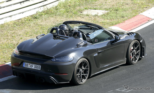 ポルシェ 718ボクスター スパイダーRS ヴァイザッハ仕様(スクープ写真)