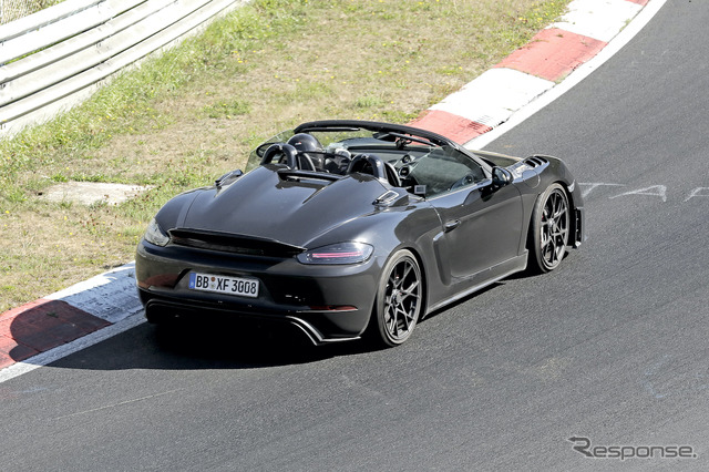 ポルシェ 718ボクスター スパイダーRS ヴァイザッハ仕様(スクープ写真)