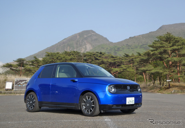 ホンダe アドバンス(Honda e Advance)で5000km試乗。宮崎・えびの高原にて。