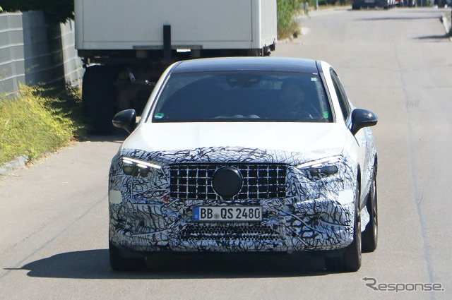 メルセデス AMG GLC 43/53 クーペプロトタイプ(スクープ写真)