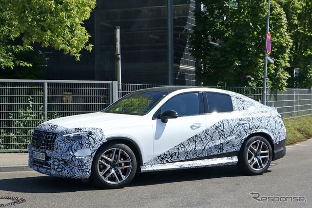 メルセデス AMG GLC 43/53 クーペプロトタイプ(スクープ写真)