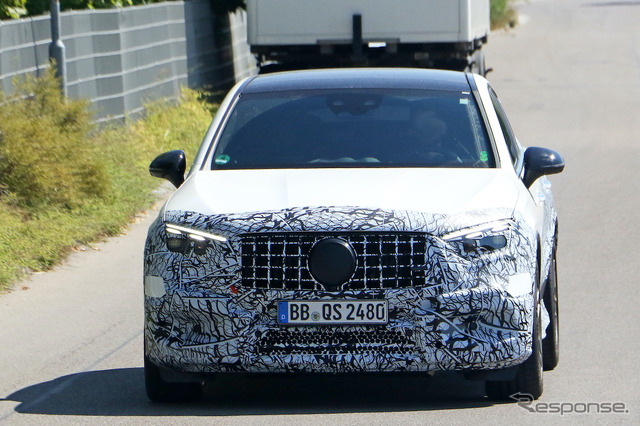 メルセデス AMG GLC 43/53 クーペプロトタイプ(スクープ写真)