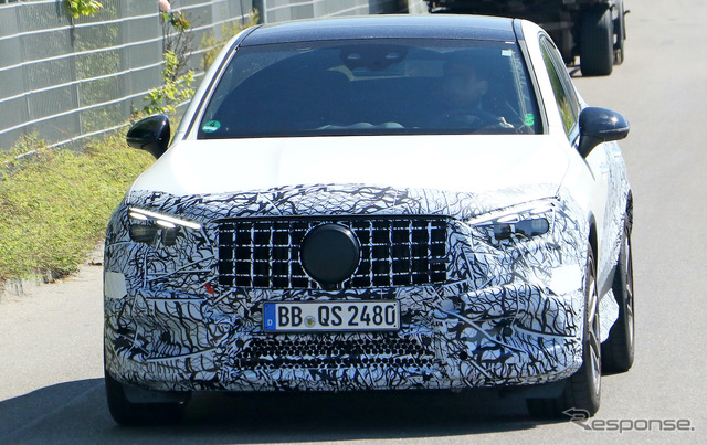 メルセデス AMG GLC 43/53 クーペプロトタイプ(スクープ写真)