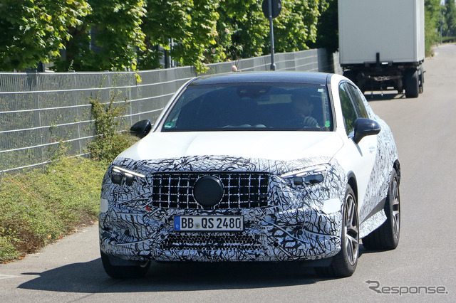 メルセデス AMG GLC 43/53 クーペプロトタイプ(スクープ写真)