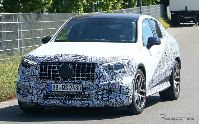 メルセデス AMG GLC 43/53 クーペプロトタイプ(スクープ写真)