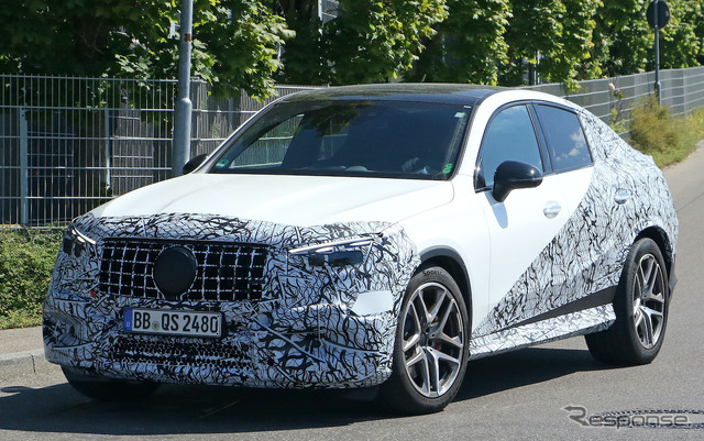 メルセデス AMG GLC 43/53 クーペプロトタイプ(スクープ写真)