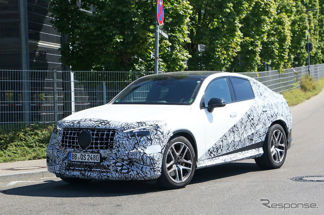 メルセデス AMG GLC 43/53 クーペプロトタイプ(スクープ写真)