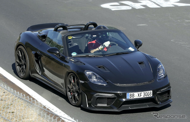 ポルシェ 718ボクスター スパイダーRS ヴァイザッハ仕様(スクープ写真)