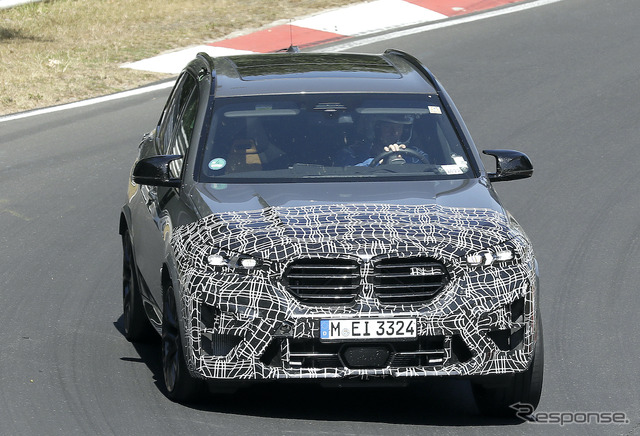 BMW X5M 改良新型プロトタイプ(スクープ写真)