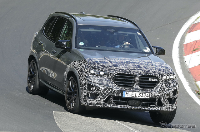 BMW X5M 改良新型プロトタイプ(スクープ写真)