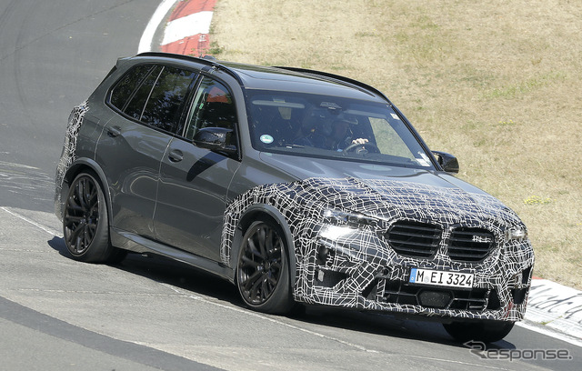 BMW X5M 改良新型プロトタイプ(スクープ写真)