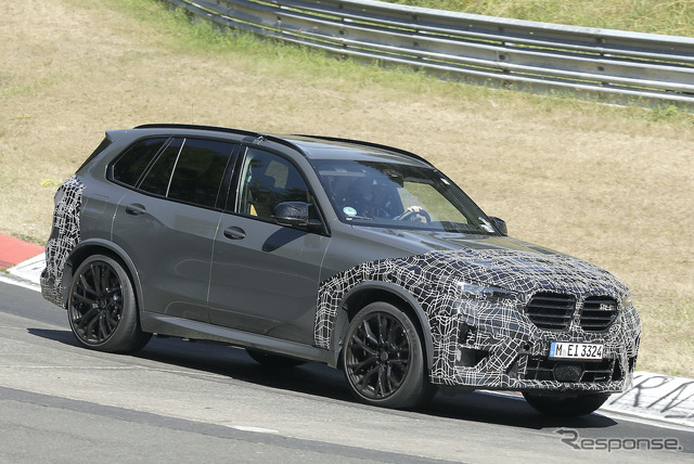 BMW X5M 改良新型プロトタイプ(スクープ写真)