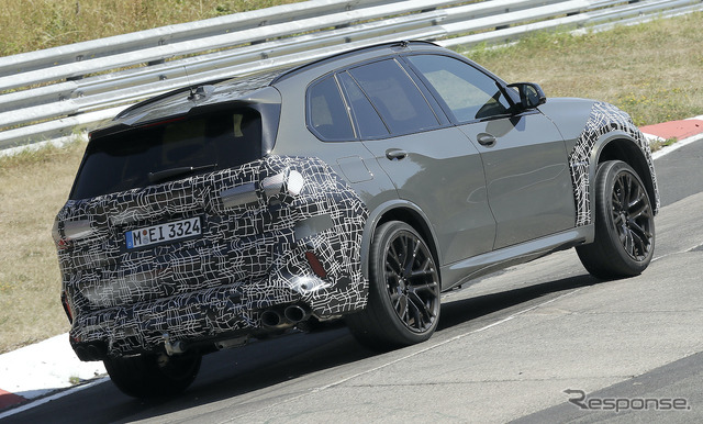 BMW X5M 改良新型プロトタイプ(スクープ写真)