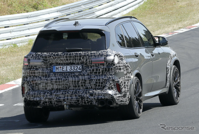 BMW X5M 改良新型プロトタイプ(スクープ写真)