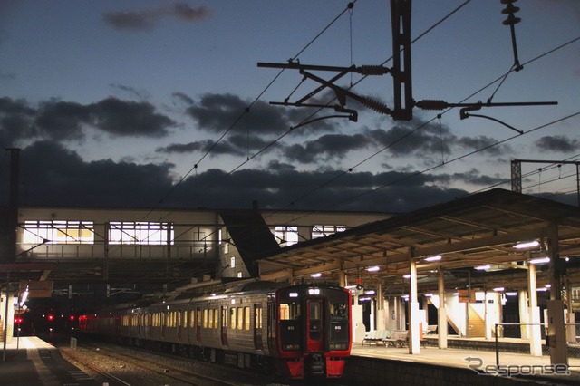 2024年度にICカードエリアに入る肥前山口駅。9月23日から所在地する町名と同じ「江北」に改称する。