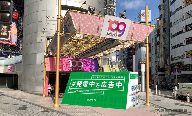 トヨタのサステナビリティ実験 #発電中を広告中