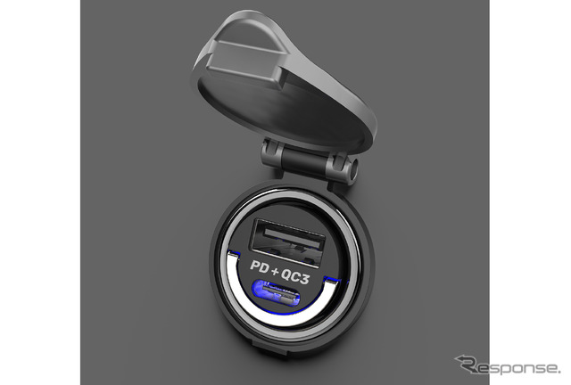 DC-PD20W USB 2ポート QC3 自動判定 コンパクト C-Cケーブル付 DC-042(カシムラ)。