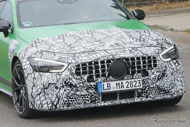 メルセデスAMG GT 4ドアクーペ 改良新型プロトタイプ(スクープ写真)