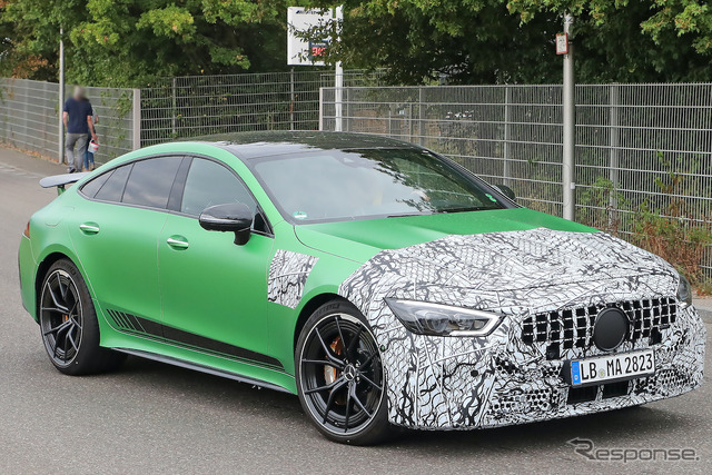 メルセデスAMG GT 4ドアクーペ 改良新型プロトタイプ(スクープ写真)