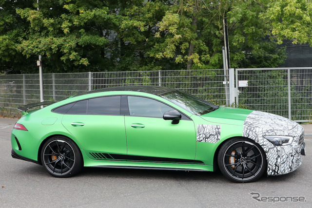 メルセデスAMG GT 4ドアクーペ 改良新型プロトタイプ(スクープ写真)