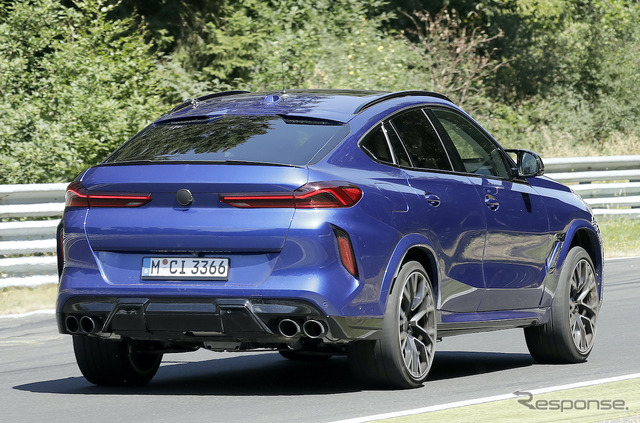 BMW X6M 改良新型プロトタイプ(スクープ写真)