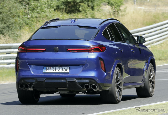 BMW X6M 改良新型プロトタイプ(スクープ写真)