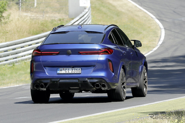 BMW X6M 改良新型プロトタイプ(スクープ写真)