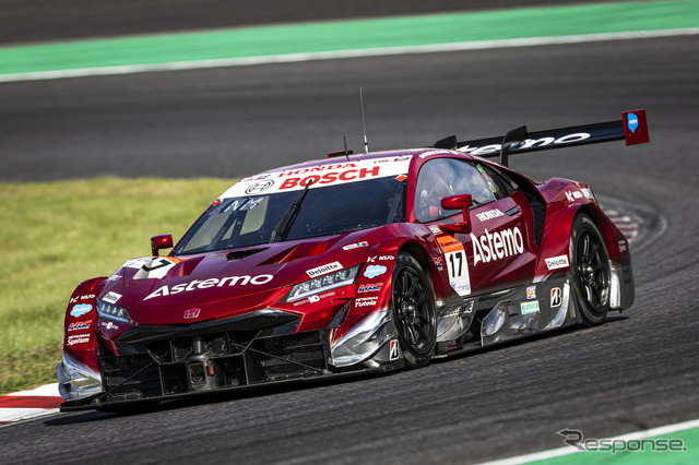 2位の#17 Astemo NSX-GT(塚越広大/松下信治)