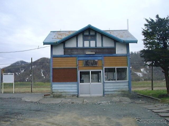 留萌市内にある留萌本線藤山駅。