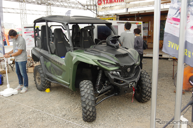 ヤマハの四輪バギー「ウルヴァリン RMAX4」(RESCUE EXPO in 立川)
