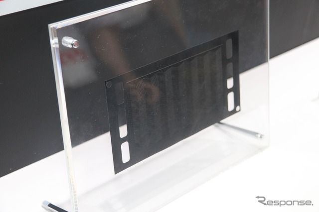 三菱鉛筆のカーボン素材（二次電池展2022）