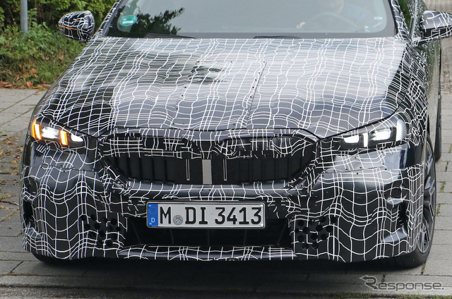 BMW 5シリーズ 次期型プロトタイプ(スクープ写真)