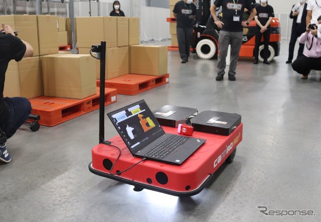ToFカメラで奥行きを判断して、隠れている荷物もカウントできる